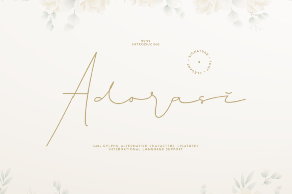 Adorasi Font: Elegant Script for Editorial Design
