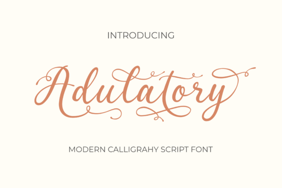 Adulatory Font: Elegant Script for Editorial Design