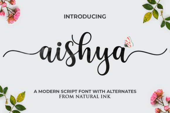 Aishya Font: Elegant Script for Business Branding