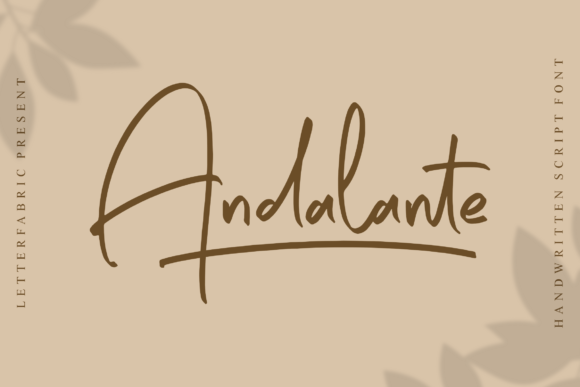 Andalante – Handwritten Font
