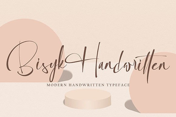 Bisyk: A Refined Script Font for Elegant Design