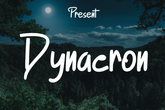 Dynacron: A Script Font for Elegant Design