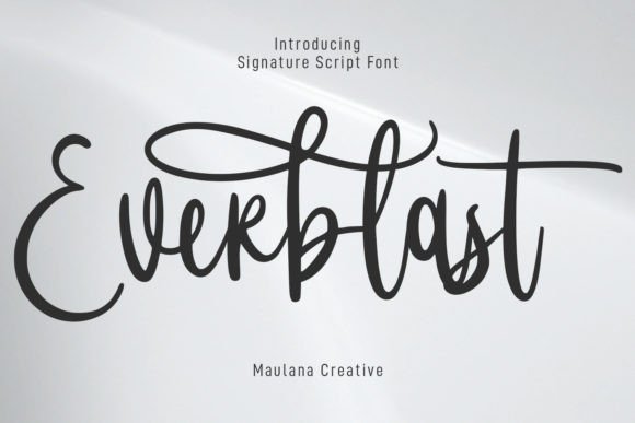 Everblast Font for Creative Crafts