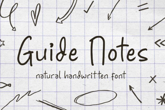Guide Notes Font for Elegant Design