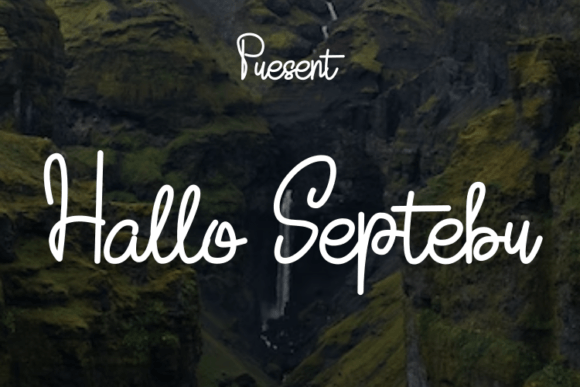 Hallo Septebr Font Review