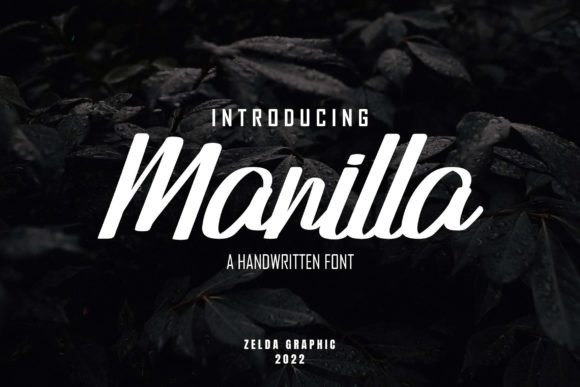Manilla Font: Bold Handwritten Style