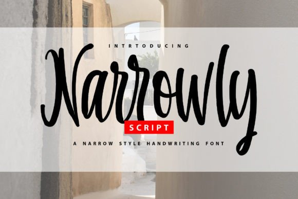 Narrowly Font: Modern Script for Web Design