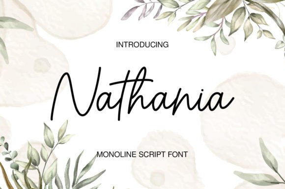 Nathania Font for Creative Projects