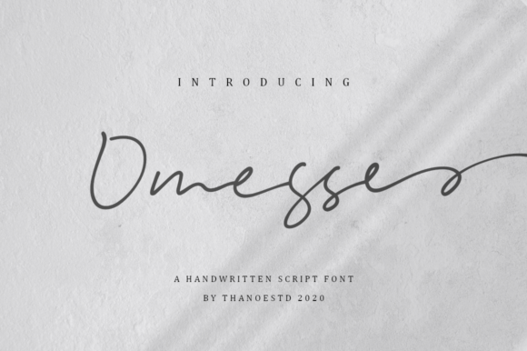 Omesse: A Handwritten Font for Impactful Campaigns
