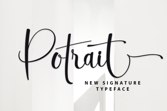 Potrait Font: Elegant Script for Crafters