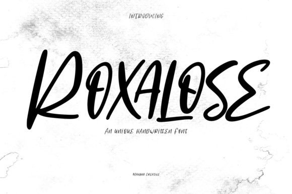 Roxalose: A Quirky Script Font for Creative Campaigns