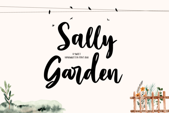 Sally Garden Font for Web Design