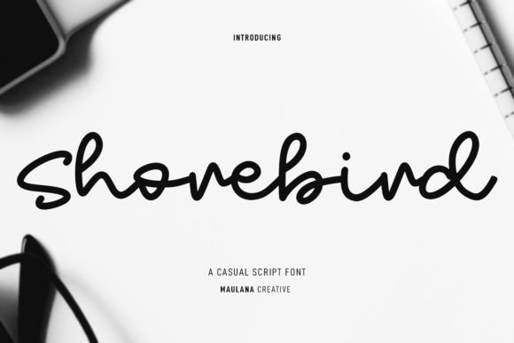 Shorebird Font for Creative Projects