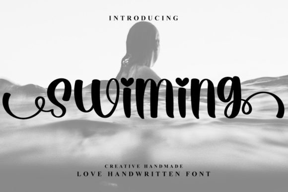 Swiming Font: Elegant Script for Digital Design