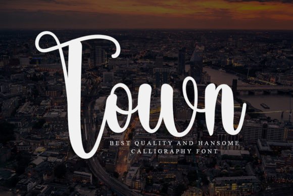 Town Font for Creative Projects