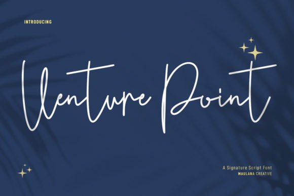 Venture Point Font: A Romantic Script for Creative Projects